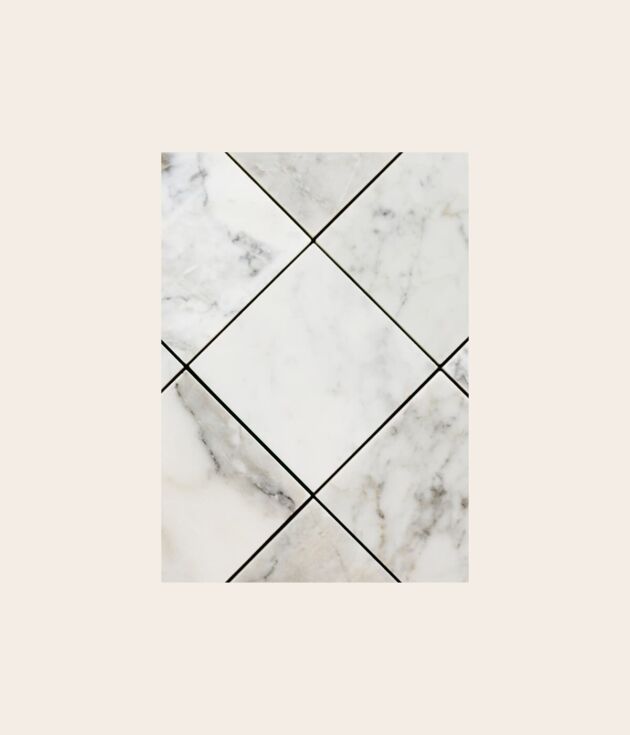 Classic white marble tile