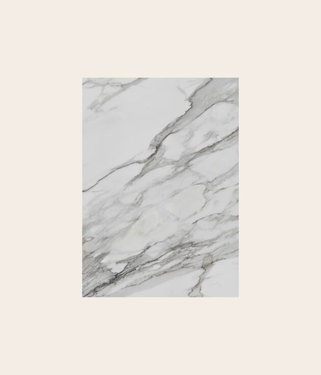 Calacatta-look porcelain slab